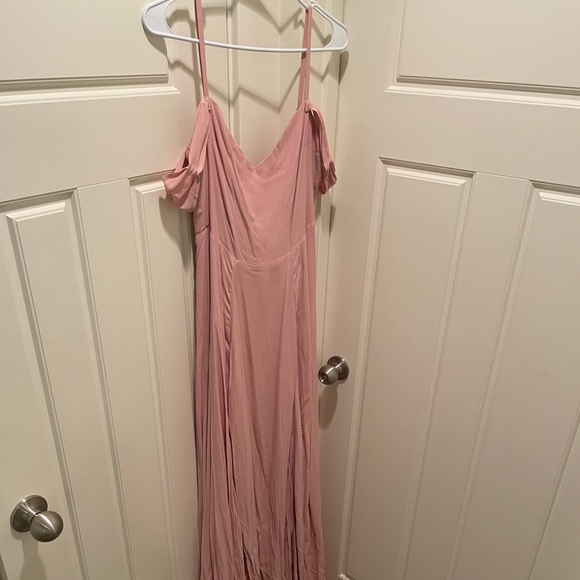 NWOT Reformation Poppy blush bridesmaid dress / gown - Picture 5 of 7